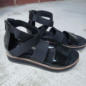 Eileen Fisher Black Strappy Sandals